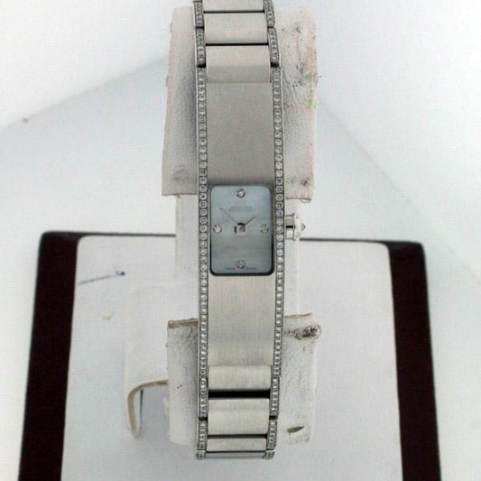 Custom Best Famous Ladies 18k White Gold Quartz Watches ER1-W02