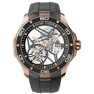 Custom Luxury Fashion Men's 18k Rose Gold Manual Wind Watches RDDBPU0001