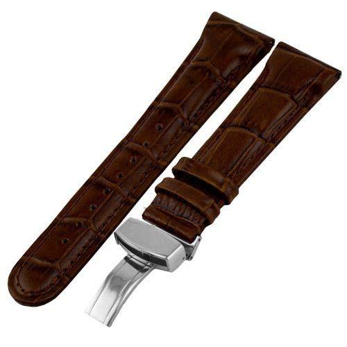 Customization Leather Watch Straps JB-24MMSILV_DBRN